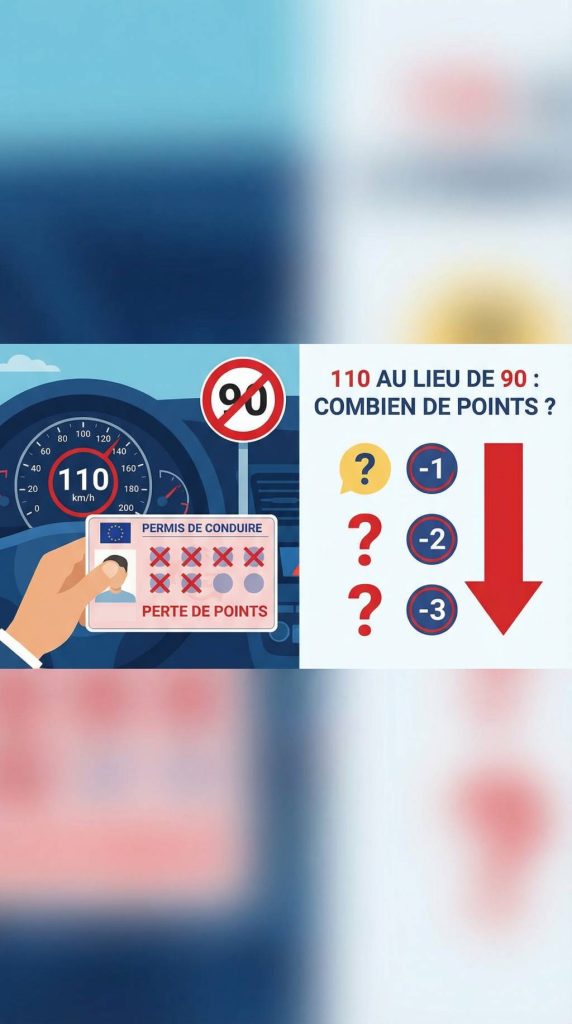 110 au lieu de 90 combien de points risquez-vous réellement de perdre sur votre permis