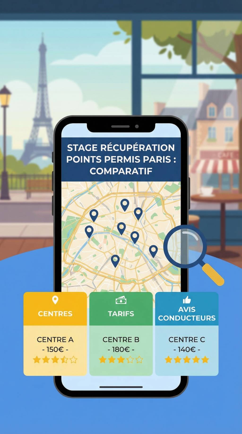 Stage récupération point permis Paris comparatif des centres, tarifs et avis de conducteurs