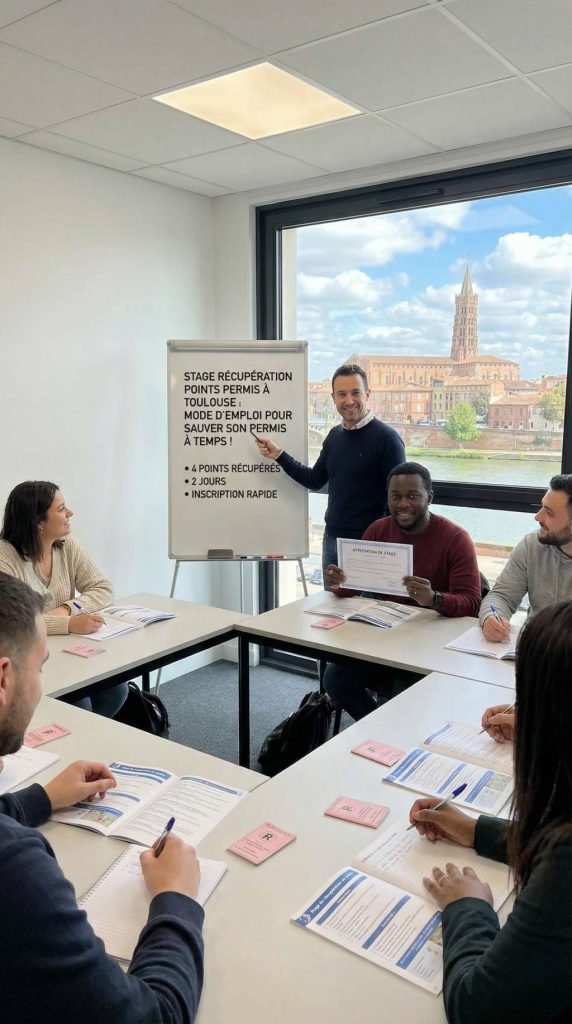 Stage récupération point permis Toulouse mode d’emploi pour sauver son permis à temps