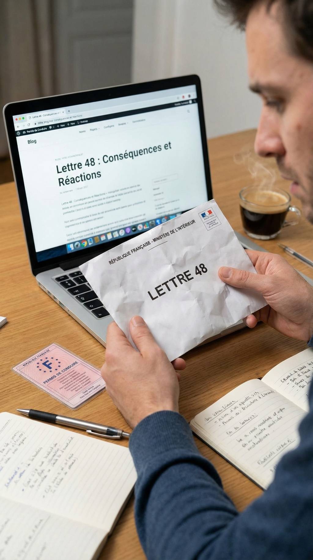 Lettre 48 si jamais reçu quelles conséquences pour votre permis et comment réagir