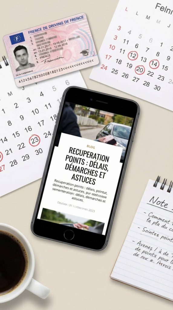 Recuperation point apres infraction délais, démarches et astuces pour limiter la casse
