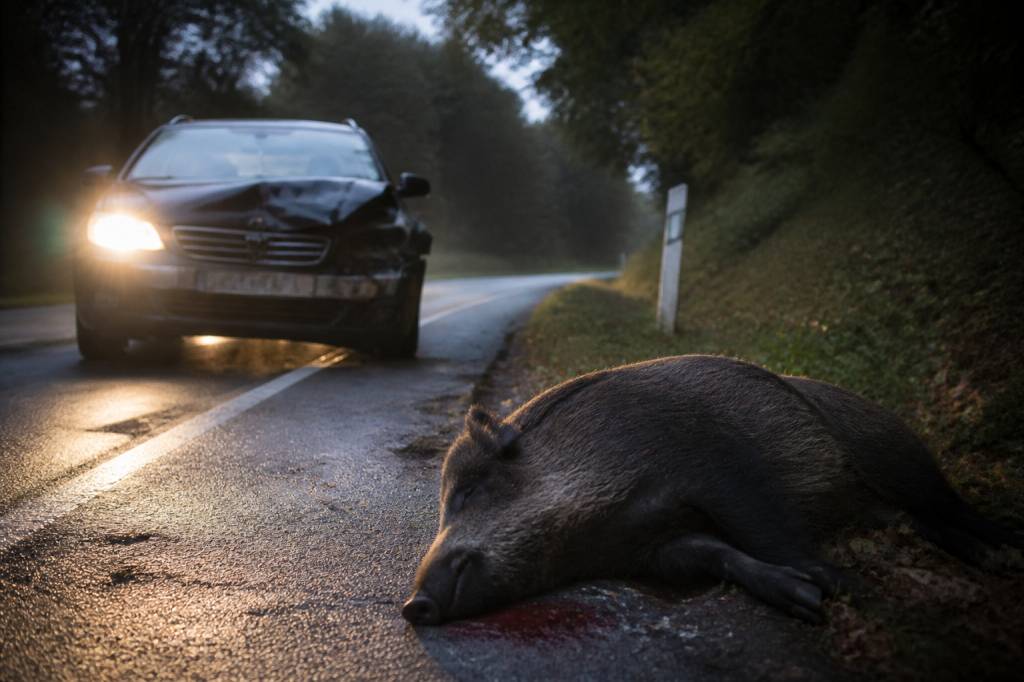 Accident sanglier #voiture : que faire après un choc ?